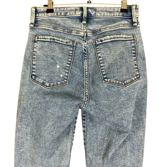 Abercrombie & Fitch Jeans Women Sz 26 (2) Blue Distressed Curve Skinny High Rise - Picture 4 of 11